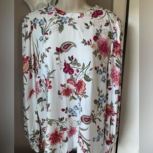 New with Tags LOFT Long‎ Sleeve Blouse Size Small